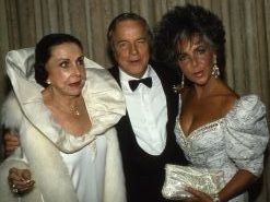 Elizabeth Taylor, Franco Zeppirelli , Geo Hamilton__s mom1987  NY  cliff.jpg